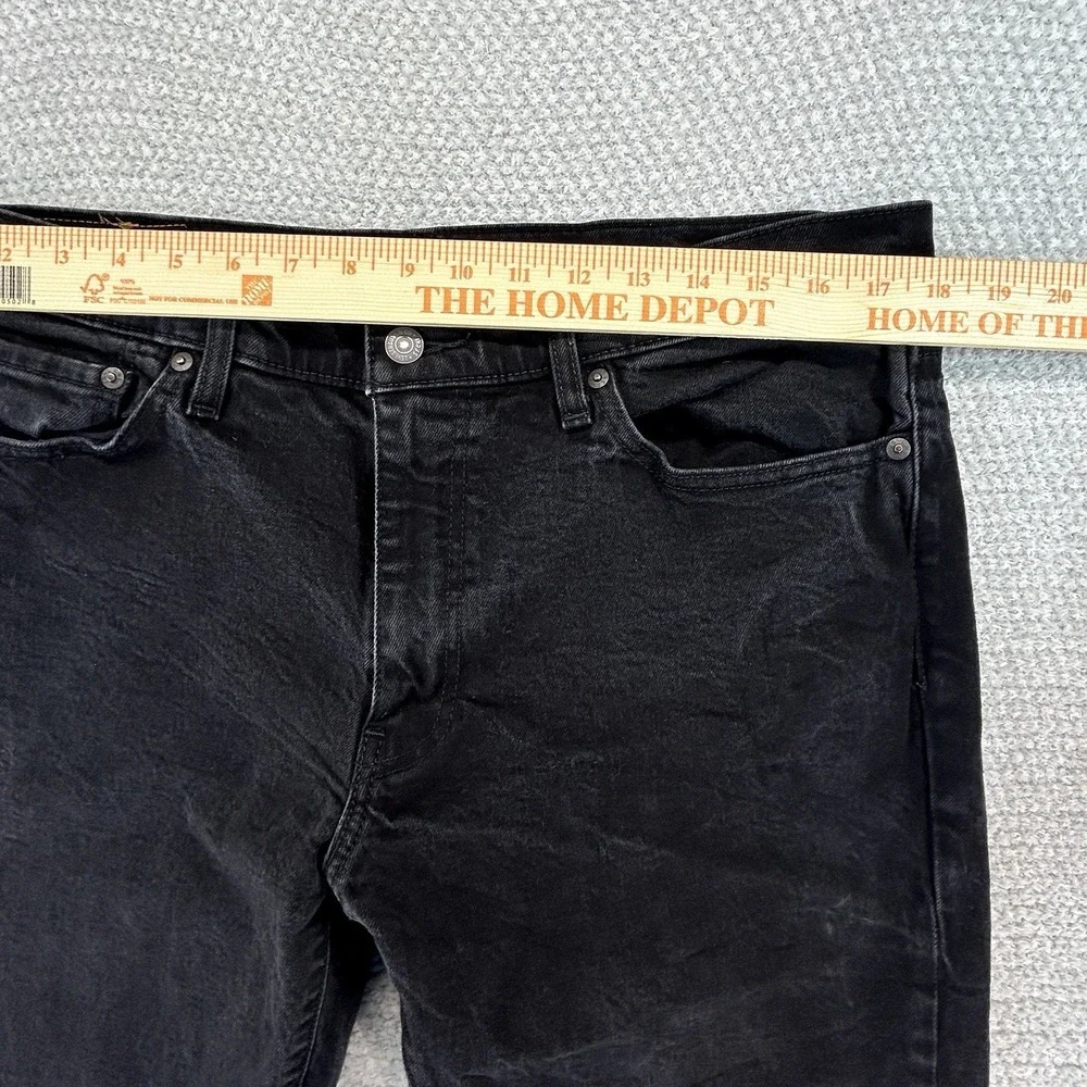 Levi's Premium 511 Jeans Mens 36x32 (36x31) Big E Black Slim Fit Stretch Denim